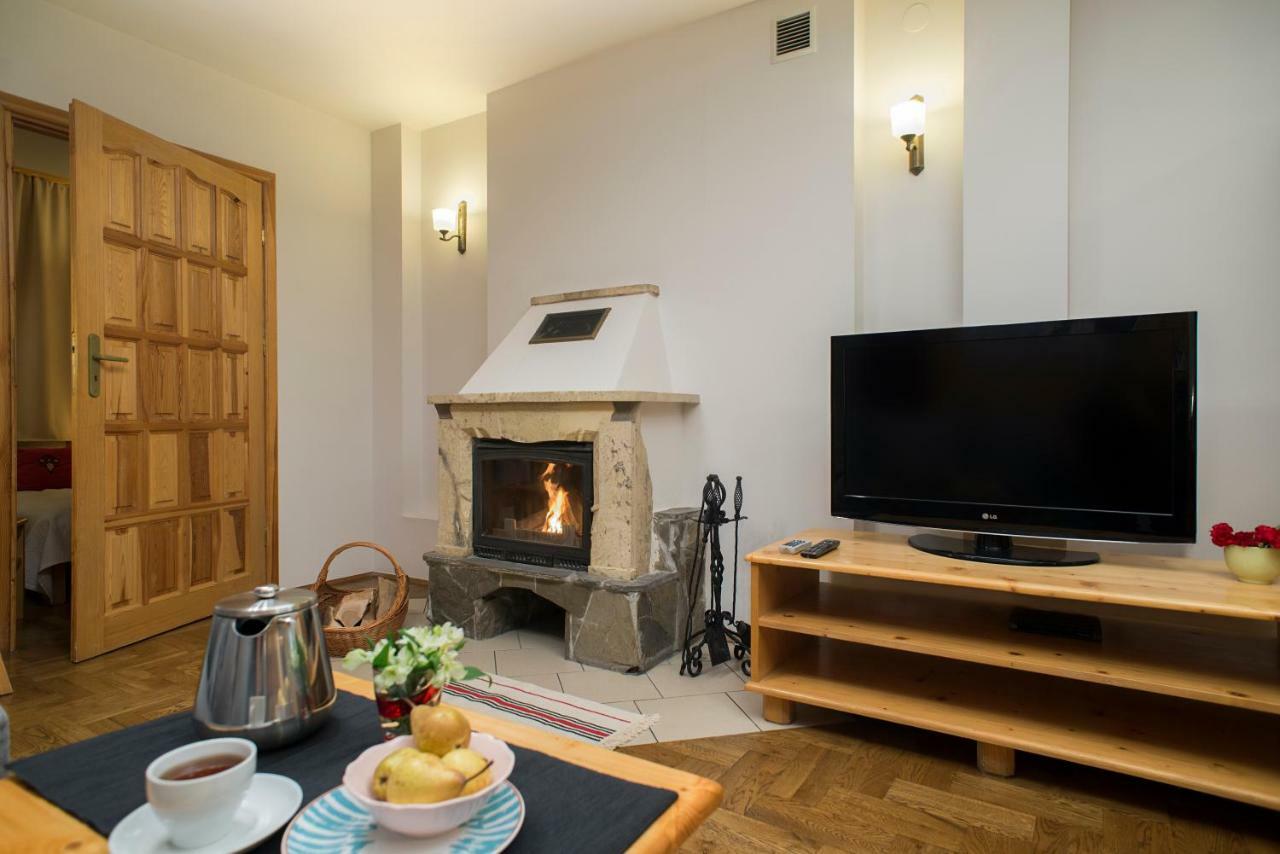 Two-Bedroom Apartment Fireplace